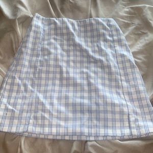 Brandy Melville Women’s blue and and white plaid skirt. One Size only